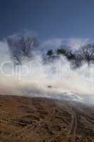 Mulch Fire at Condo Development