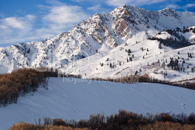 Utah Wasatch Mountains Winter