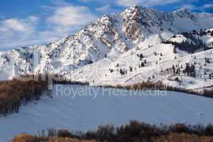 Utah Wasatch Mountains Winter