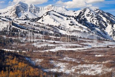 Utah Wasatch Mountains Winter