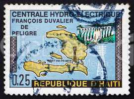 Postage stamp Haiti 1970 Map of Haiti