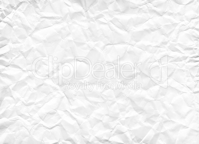 Texture of crumpled white paper