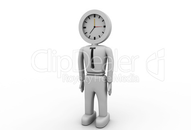 businessman and clock