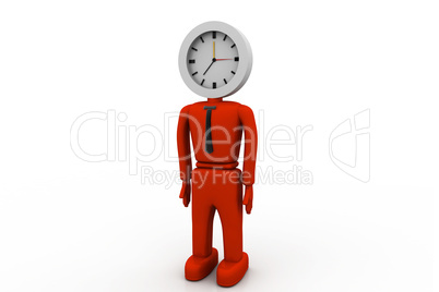 businessman and clock