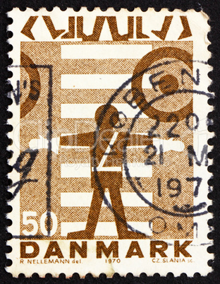 Postage stamp Denmark 1970 School Safety Patrol