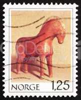 Postage stamp Norway 1978 Wooden Horse