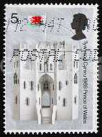 Postage stamp GB 1969 King?s Gate, Caernarvon Castle, Wales