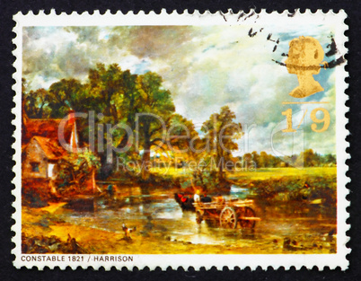 Postage stamp GB 1968 The Hay Wain, by John Constable