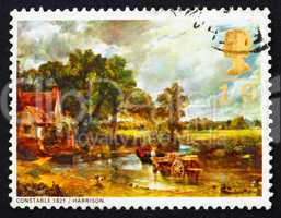Postage stamp GB 1968 The Hay Wain, by John Constable