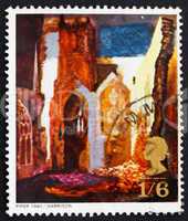 Postage stamp GB 1968 St. Mary le Port, by John Piper