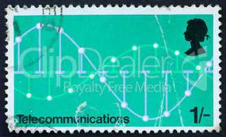 Postage stamp USA 1969 Telecommunications