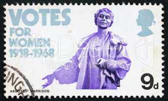 Postage stamp GREAT BRITAIN 1968 Emmeline Pankhurst statue