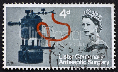 Postage stamp USA 1965 Lister?s Carbolic Spray