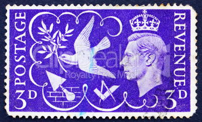 Postage stamp GB 1946 King George VI