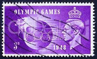Postage stamp GB 1948 King George VI