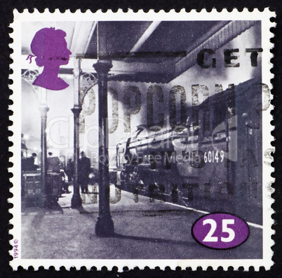 Postage stamp GB 1996 Locomotive at King Cross Station