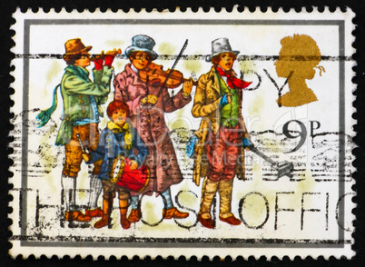 Postage stamp GB 1978 Christmas Carolers