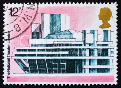 Postage stamp GB 1975 National Theater, London