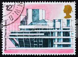 Postage stamp GB 1975 National Theater, London