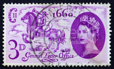 Postage stamp GB 1960 Postboy on Horseback