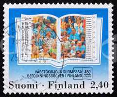 Postage stamp Finland 1994 Population Registers