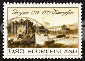 Postage stamp Finland 1979 View of Tampere