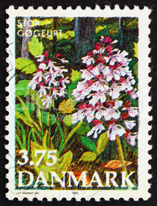Postage stamp Denmark 1990 Purple Orchis