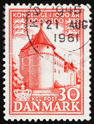 Postage stamp Denmark 1953 Nyborg Castle