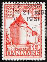 Postage stamp Denmark 1953 Nyborg Castle