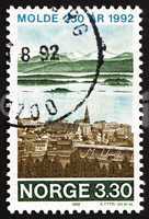 Postage stamp Norway 1992 Molde
