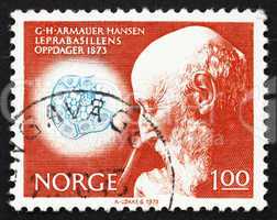 Postage stamp Norway 1973 Dr. Armauer G. Hansen