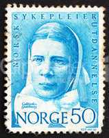 Postage stamp Norway 1968 Cathinka Guldberg, nurse