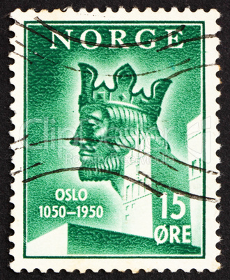 Postage stamp Norway 1950 King Harald Sigurdsson Haardraada