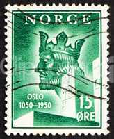 Postage stamp Norway 1950 King Harald Sigurdsson Haardraada