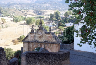 Arch of Philip V in Ronda, Malaga, Spain