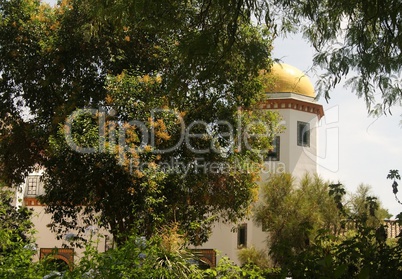 Yellow dome in an old building in Seville