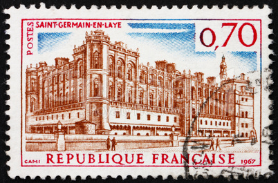 Postage stamp France 1967 Chateau Saint Germain en Laye