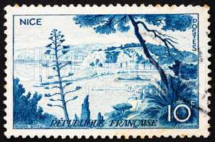 Postage stamp France 1955 Nice, France