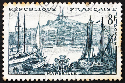 Postage stamp France 1955 Marseille, France