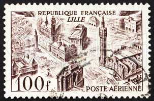 Postage stamp France 1949 Lille, France