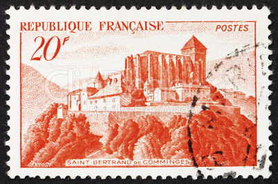 Postage stamp France 1933 Abbey of St. Bertrand de Comminges