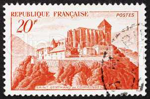 Postage stamp France 1933 Abbey of St. Bertrand de Comminges