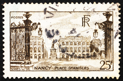 Postage stamp France 1946 Stanislas Square, Nancy