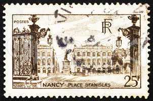 Postage stamp France 1946 Stanislas Square, Nancy