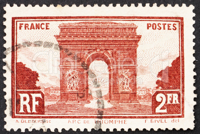 Postage stamp France 1931 Arc de Triomphe, Paris