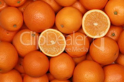 Hintergrund aus Orangen