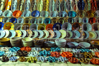 Oriental pottery store