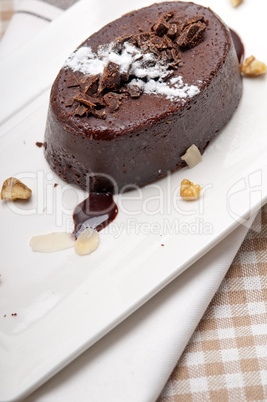 fresh chocolate walnuts cake