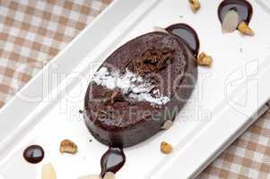 fresh chocolate walnuts cake