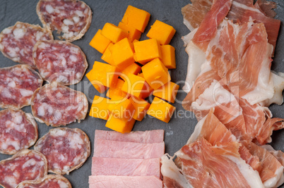 assorted cold cut platter